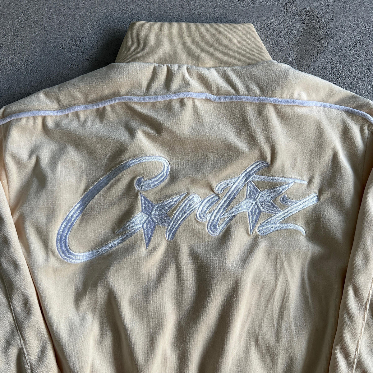 Corteiz Velvet Jacket Cream